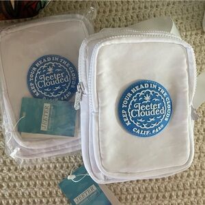 Clouded White Crossbody Bag